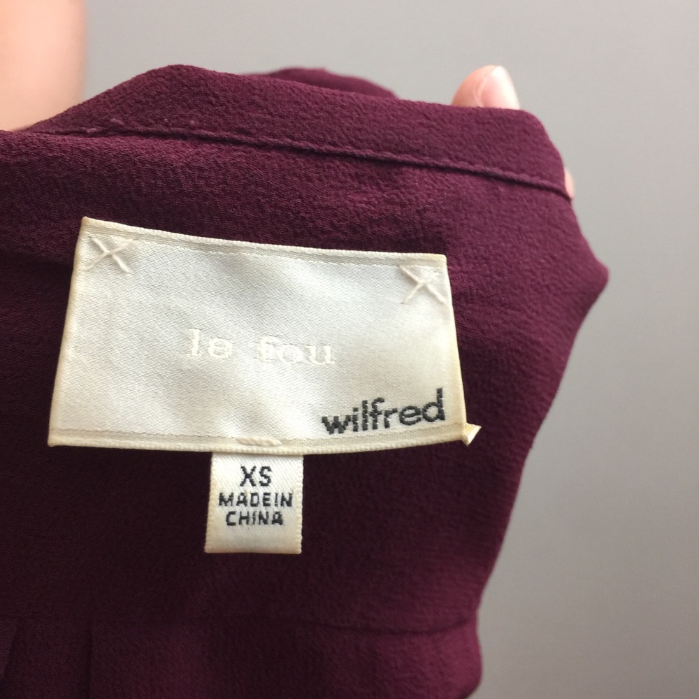 Le Fou Wilfred Red Silk Pajama Cute Sheer Top - Picture 6 of 8